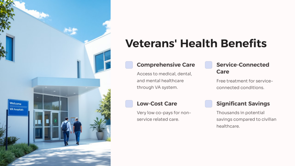 Veterans' Health Benefits infographic