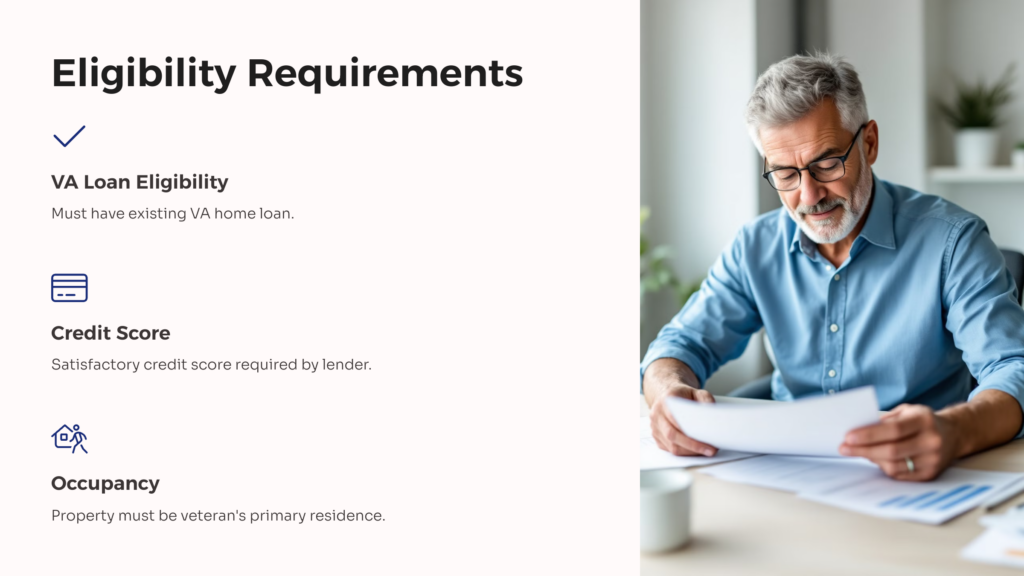 VA Cash-Out Refinance Eligibility infographic