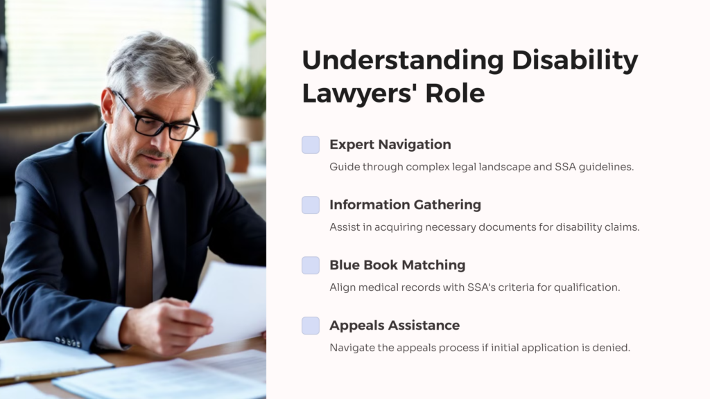 Disability Lawyers Role infographic