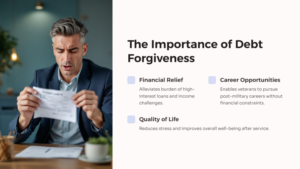 Debt Forgiveness Importance infographic