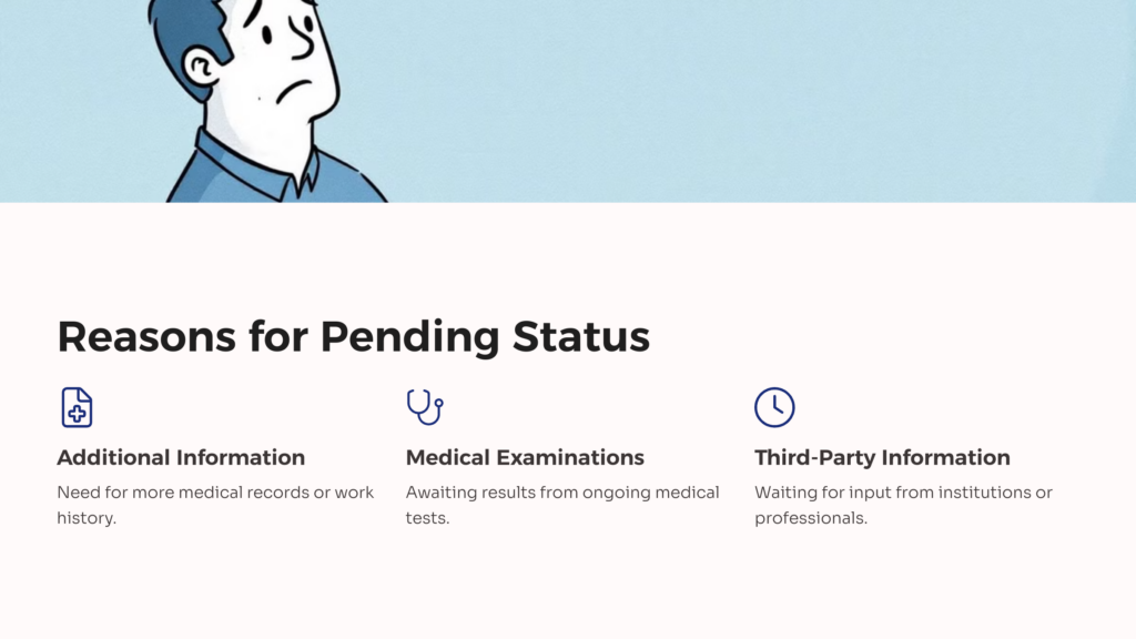 Reasons for Pending Status infographic