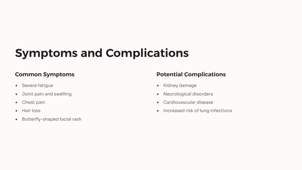 Lupus Symptoms infographic