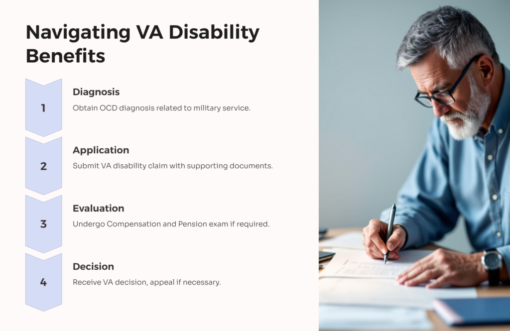 OCD VA Disability Benefits infographic