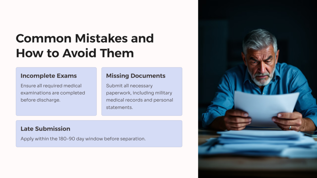 VA BDD Claims Mistakes infographic