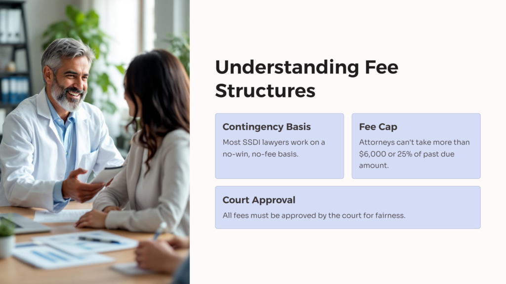 Disability Lawyer Fees infographic