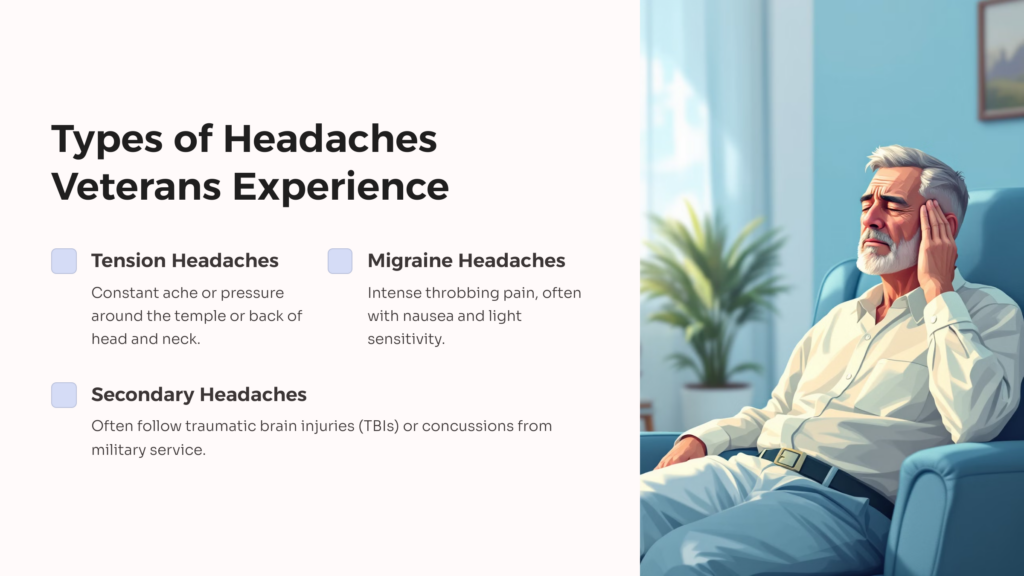 Types of Headaches Veteran infographic