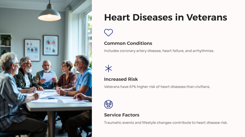 Heart Disease in Veterans infographic