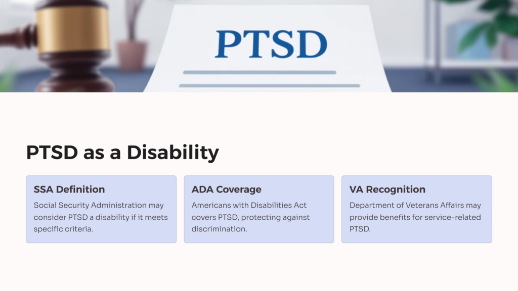 PTSD as Disability infographic