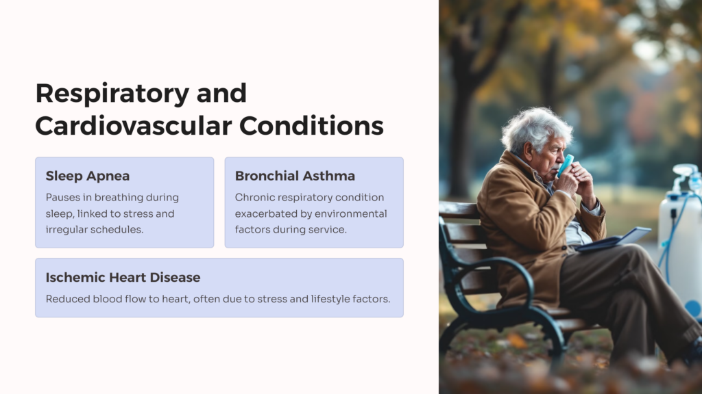 Respiratory and Cardio Conditions infographic