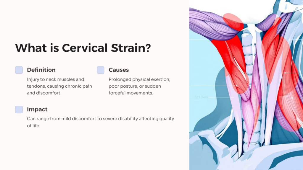 Understanding Cervical Strain infographic