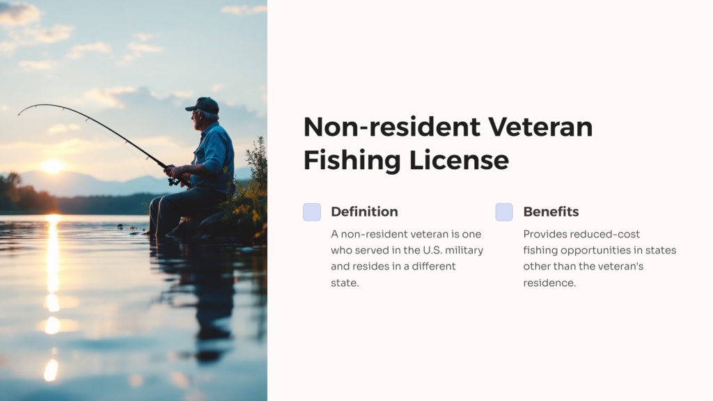 Fishing Licenses for Non-Resident Veterans infographic