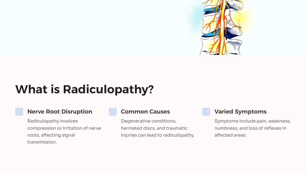 Radiculopathy infographic