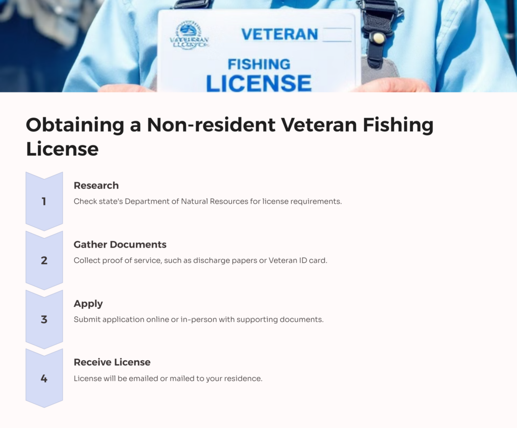 Obtaining Fishing Licenses for Non-Resident Veterans infographic