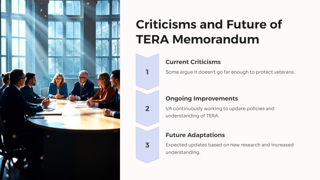 TERA Memorandum Criticism infographic