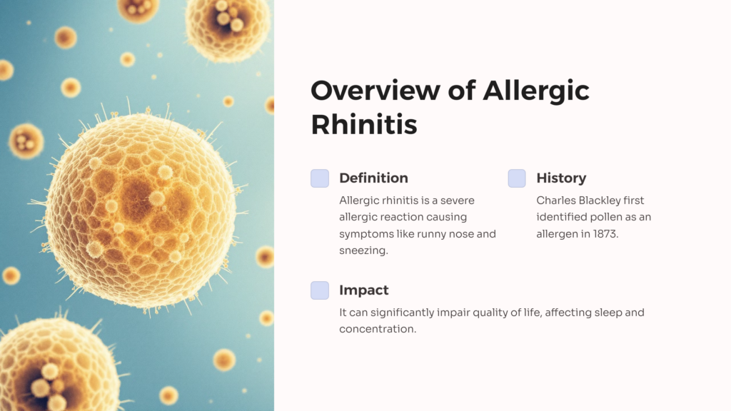 Allergic Rhinitis Overview infographic