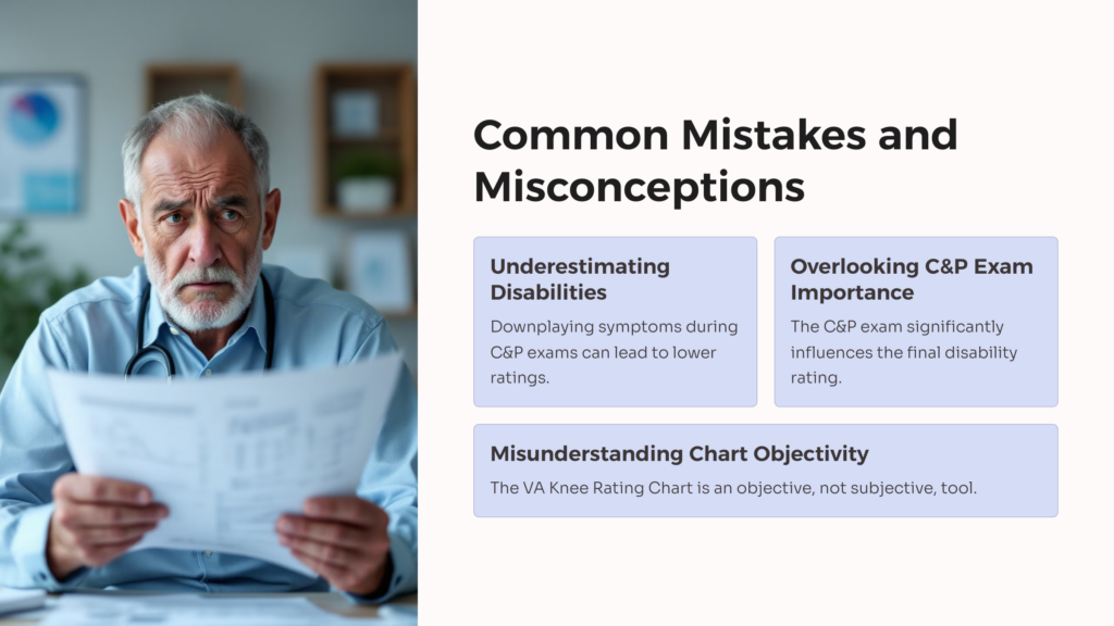 VA Knee Rating Mistakes infographic