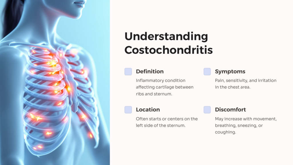 Costochondritis infographic