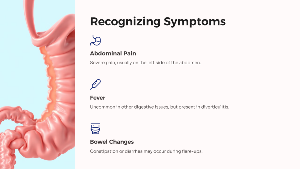 Diverticulitis Symptoms infographic