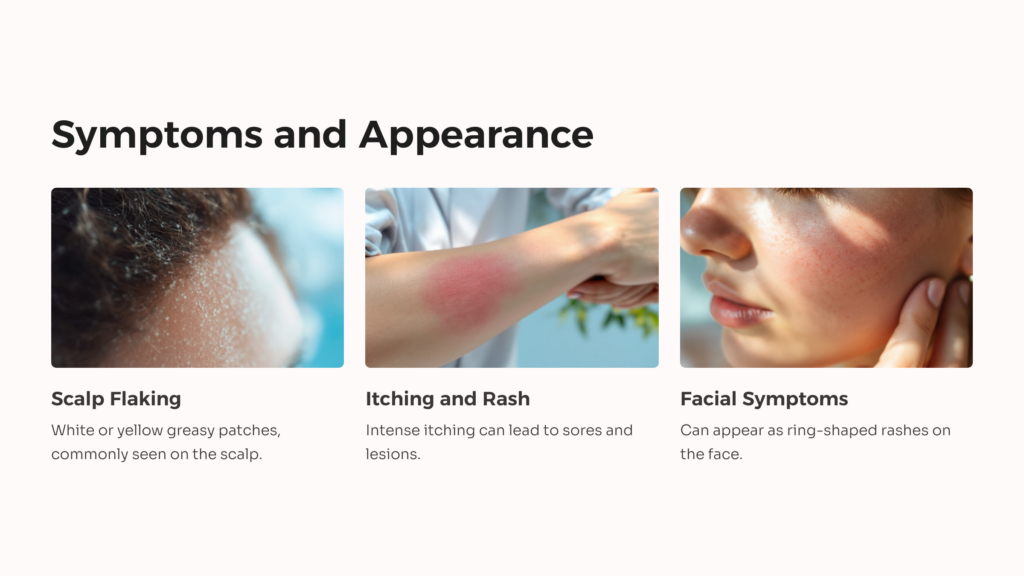 Seborrheic Dermatitis Symptoms infographic