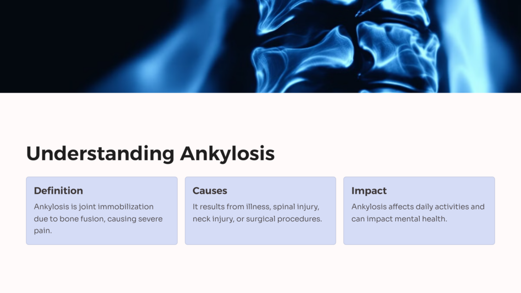 Understanding Ankylosis infographic