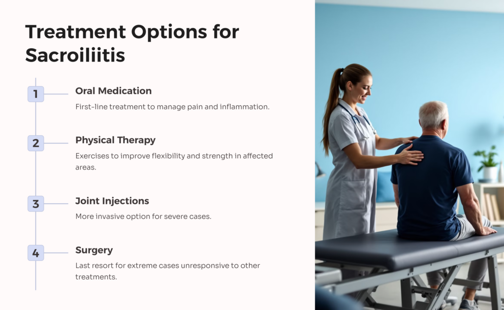 Sacroiliitis Treatment infographic