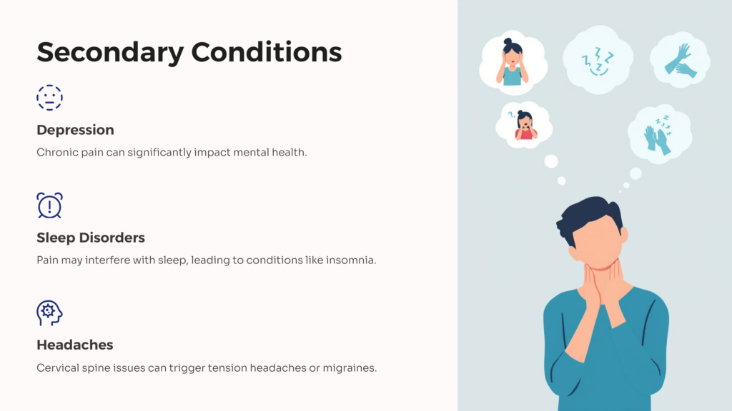 Cervical Radiculopathy Secondary Conditions infographic