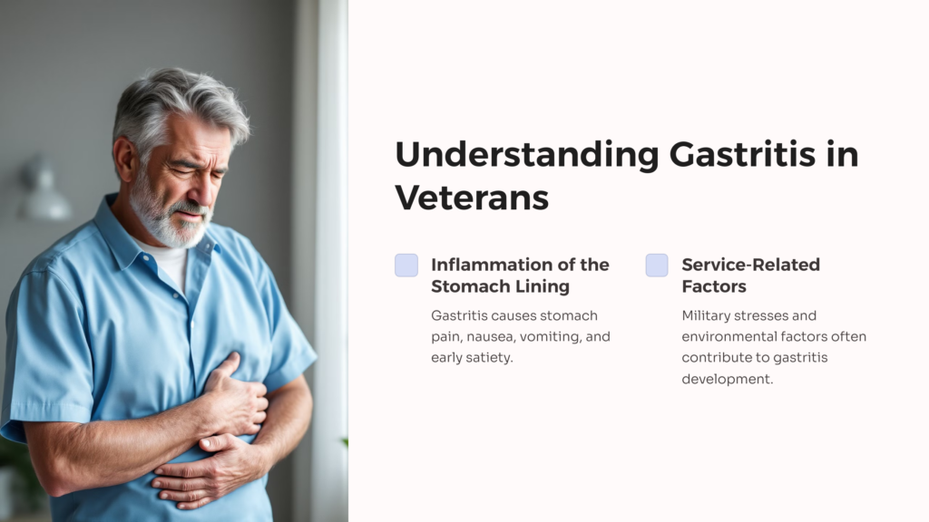 Gastritis in Veterans infographic