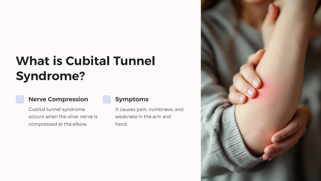 What is Cubital Tunnel Syndrome infographic