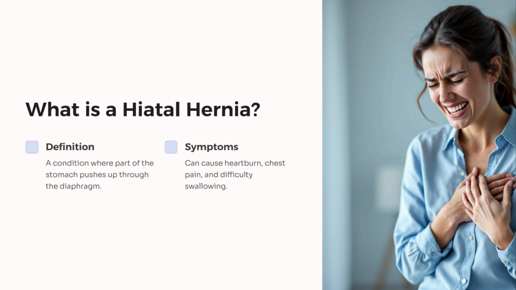 Hiatal Hernia infographic