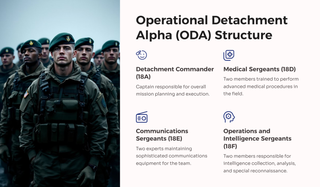 Operational Detachment Alpha Structure infographic