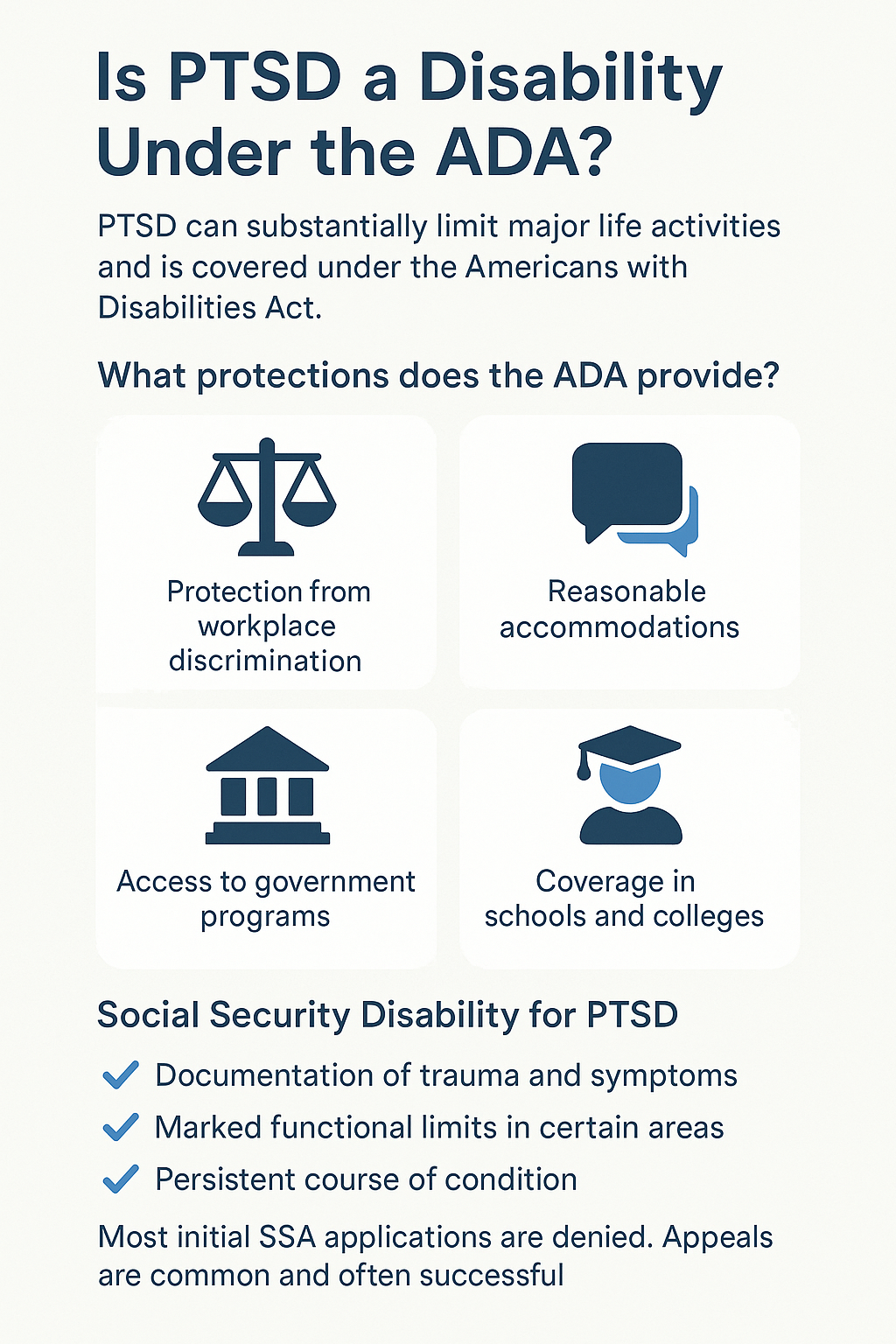 Is PTSD a Disability infographic