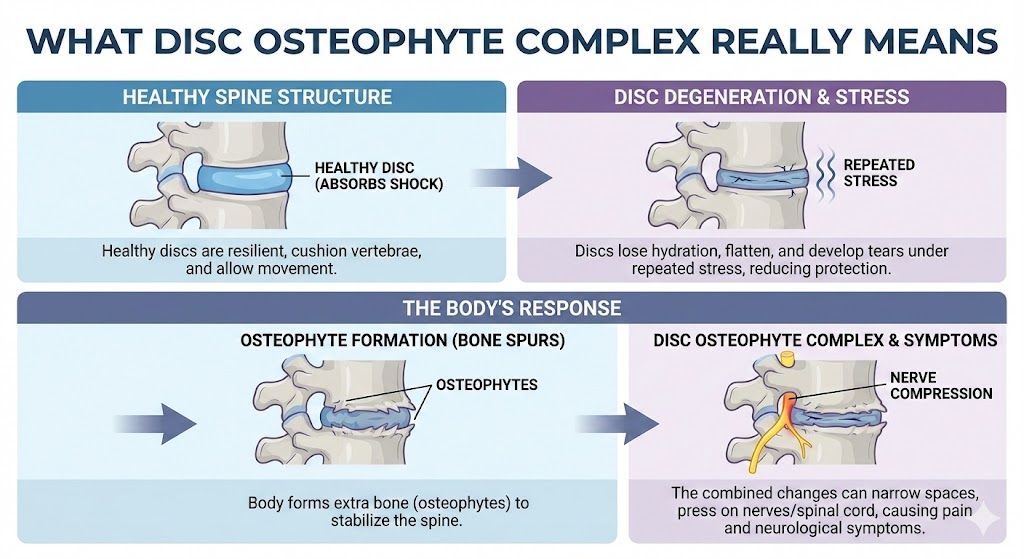 what is disc osteophyte complex infographic