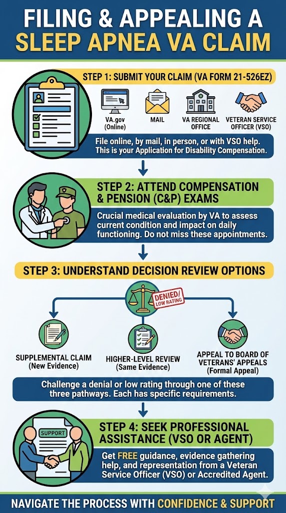Appeal for Sleep Apnea Claim infographic