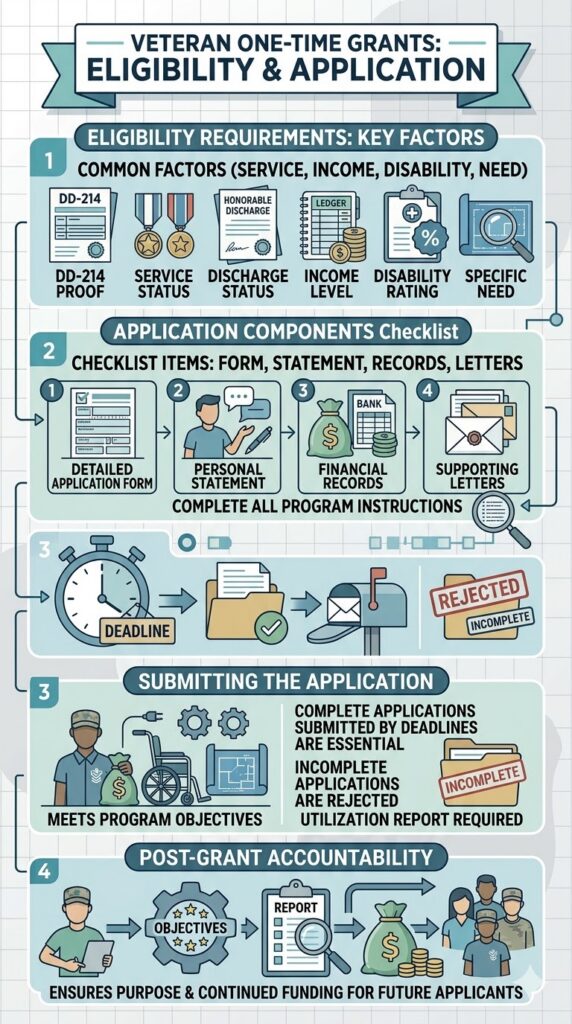 Veteran One Time Grant Eligibility infographic