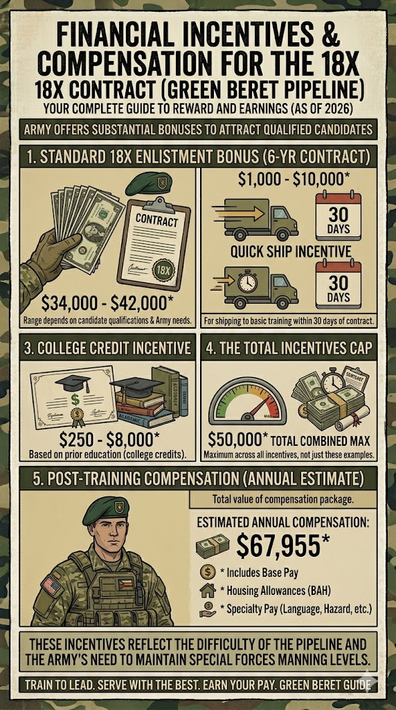 18X Contract Incentives and Compensation infographic