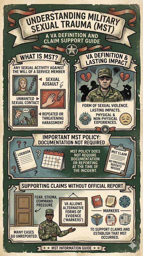 Military Sexual Trauma infographic