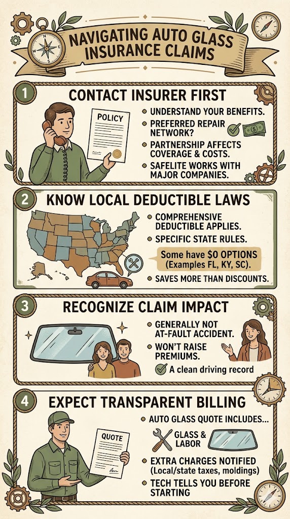 Navigating Auto Insurance Claims infographic