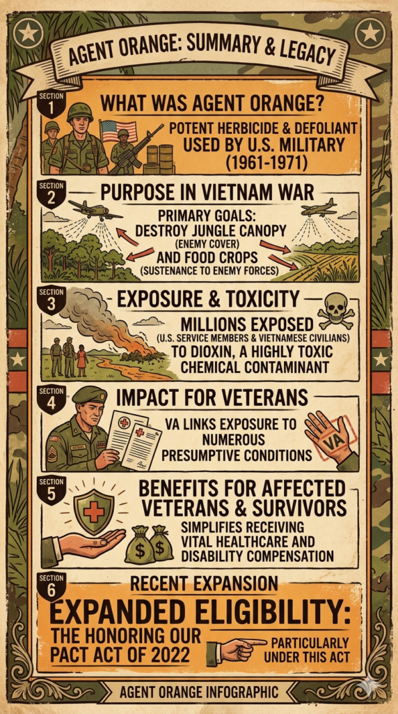 Agent Orange Summary infographic