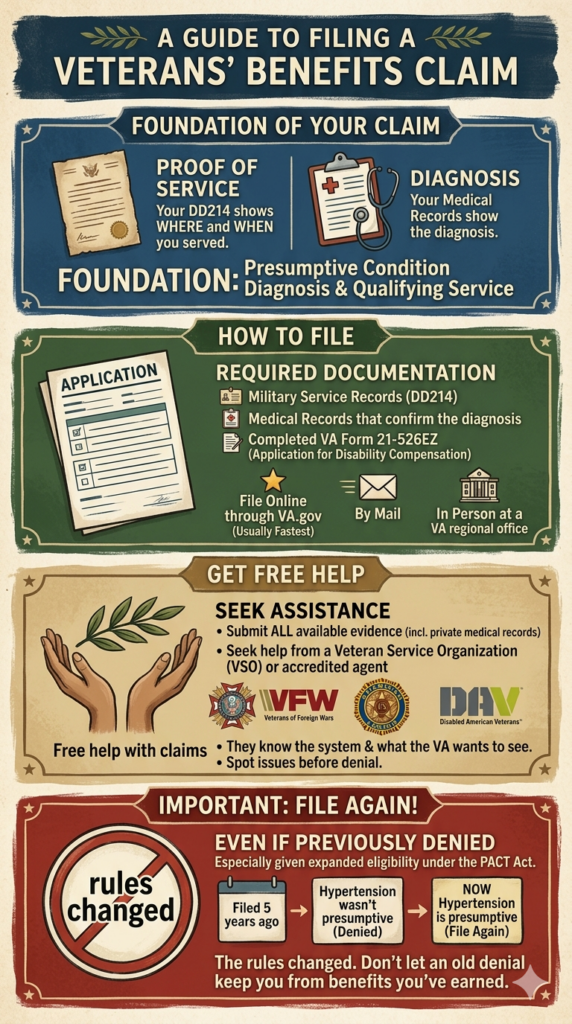Agent Orange VA Benefits infographic