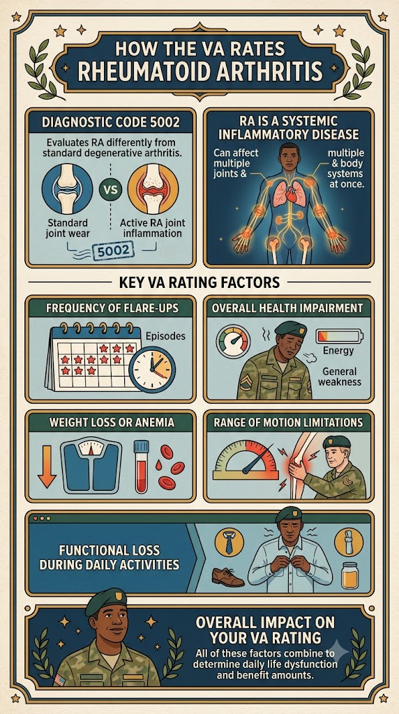 Rheumatoid Arthritis Rates infographic
