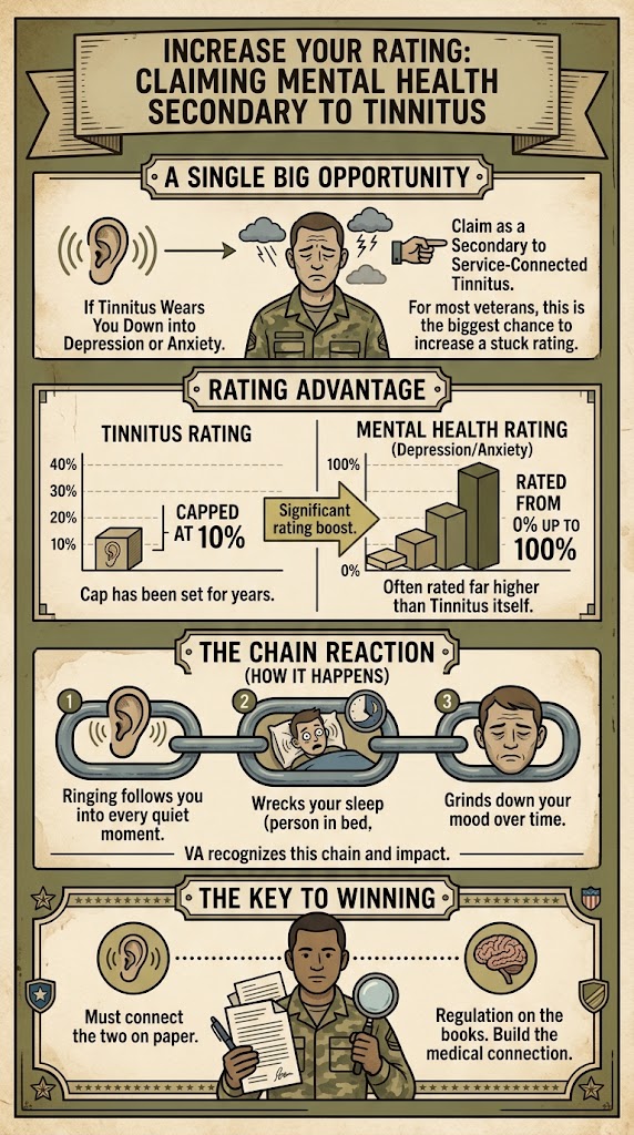 Tinnitus Secondary Conditions infographic